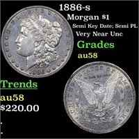 1886-s Morgan $1 Grades Choice AU/BU Slider