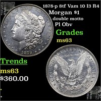 1878-p 8tf Vam 10 I3 R4 Morgan $1 Grades Select Un