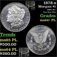 1878-s Morgan $1 Grades Choice Unc+ PL