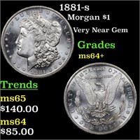 1881-s Morgan $1 Grades Choice+ Unc