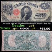 1917 $1 Legal Tender Note, George Washington Signa