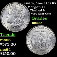 1882/1-p Vam 5A I2 R5 Morgan $1 Grades Choice+ Unc