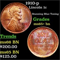 1910-p Lincoln 1c Grades GEM+ Unc BN