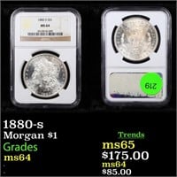 1880-s Morgan $1 Graded ms64