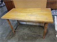 butcher block table