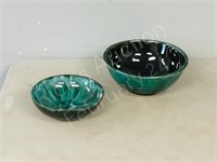 Blue Mountain Pottery bowls-  8" & 10" wide