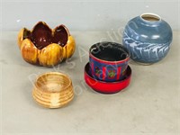Pottery planters & vases- various