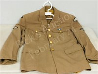 2 RCAF coats w/ colors & waist belt  (khaki)