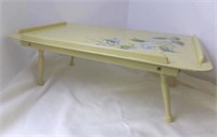 Vintage Breakfast Tray Table, Hand Painted...NICE!