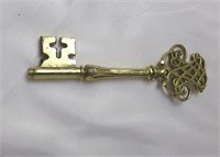 Large Brass Skeleton Key, 8"