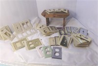 Large Lot of Switch Plates, Outlets, New Baldwin