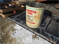 Vintage Clabber Girl 10lb Baking Powder Tin