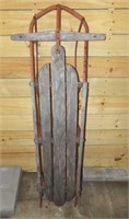 Old Sled, Wood with Metal
