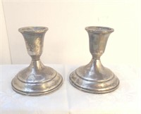 Pair of Towle Sterling Silver Candlestick 50