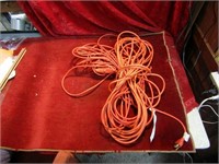 Orange extension cord.