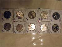 10 UNC. KENNEDY HALF DOLLARS