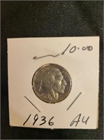 1936  BUFFALO  NICKLE--AU