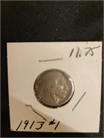 1913 BUFFALO NICKLE--TYPE 1