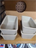 The Pampered Chef--4 Loaf Pans--no Chips