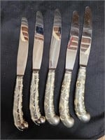 5 Stainless Steel "sheffield" Knives