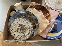 BOX LOT OF DISHES