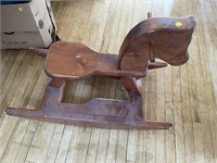 WOODEN ROCKING HORSE