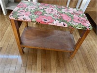 SMALL FLORAL COVERED TABLE
