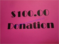 $100 CASH DONATION