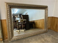 MONUMENTAL ORNATE BEVELED MIRROR