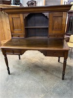 WALNUT 19TH CENT. PLANTATION SCHOOL MASTERS DESK