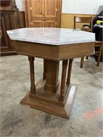 OCTAGON SHAPES MARBLE TOP TABLE