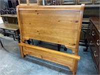 PINE SLEIGH BED FULL SIZE