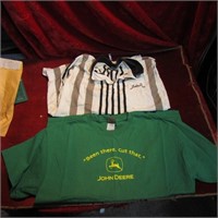 (2)John Deere Advertising Shirts.