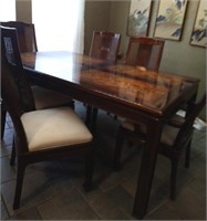 Lovely Bernhardt  Asian Inspired Table Chairs