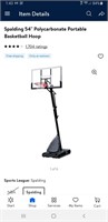 Spalding 54'' portable basketball