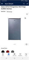 Galanz 3.5 mini fridge Stainless door