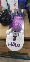 Halo scateboard and helmet combo