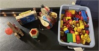Vintage Wooden Toys and Legos