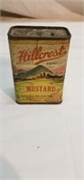 Hillcrest mustard spice tin