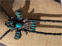 Sterling/turquoise bolo
