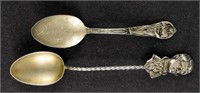 Sterling Silver Denver Miner And Indian Spoon