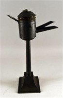 Early Tin Spout Lamp