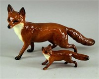 Beswick England Fox Figurines