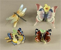 Hutschenreuther And Lladro Butterfly Figures