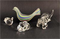 Steuben Reclining Dog Glass Figurine