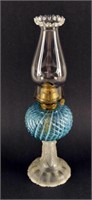 Sheldon Blue Swirl Opalescent Lamp