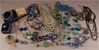 A Large Group Of Multi-colored Costume Jewelry