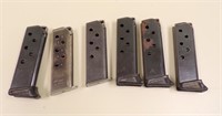 (6) SIX ROUND 380 MAGS - FITS WALTHER PPK