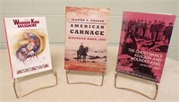 (3) BOOKS ON WOUNDED KNEE
