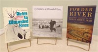 (3) BOOKS - WOUNDED KNEE